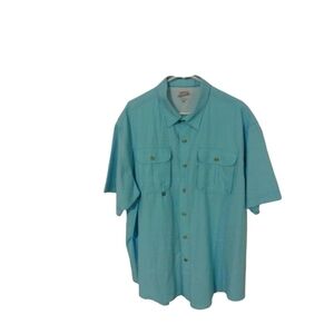 Izod Surf Chaser Mesh Lined UPF Block Moisture Wick. Quick Dry Fishing Shirt XXL